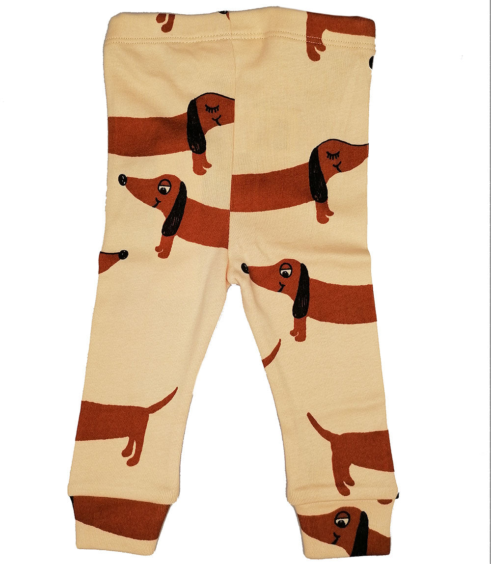 Beige Dog Leggings