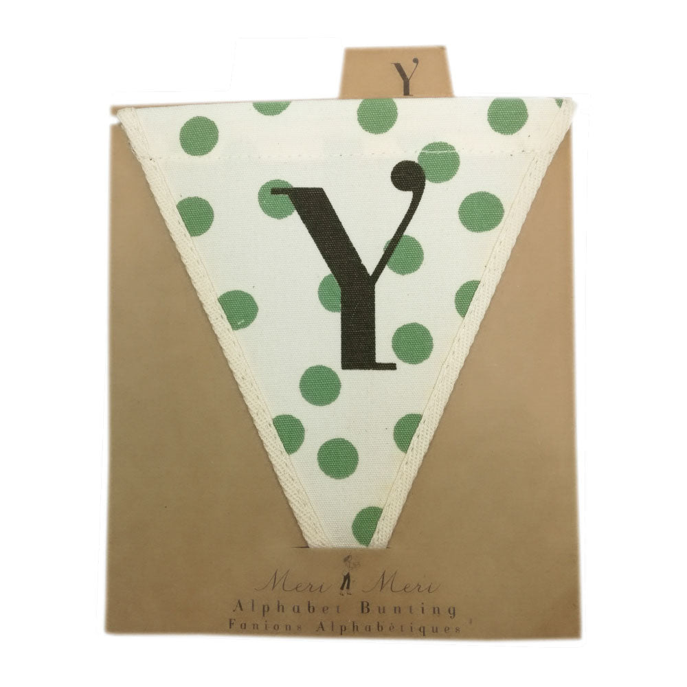 Green Spotty Y Pennant