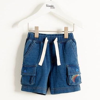 Plain Denim Shorts