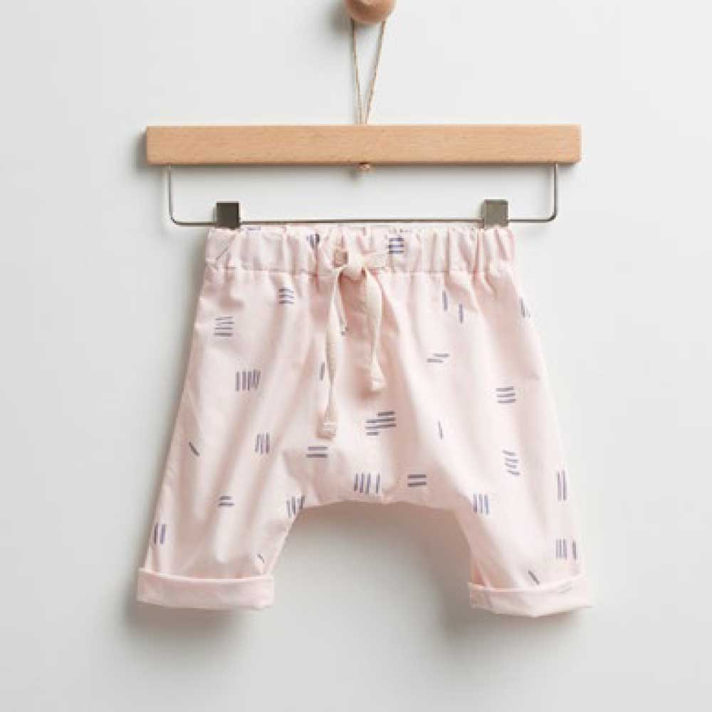 Pink Printed Bermuda