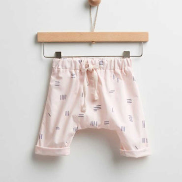 Pink Printed Bermuda
