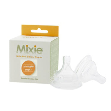 Mixie Baby Nipple 2pk Stage 3