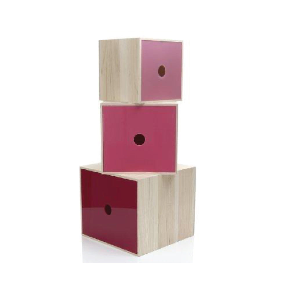 Wooden Storage Pink