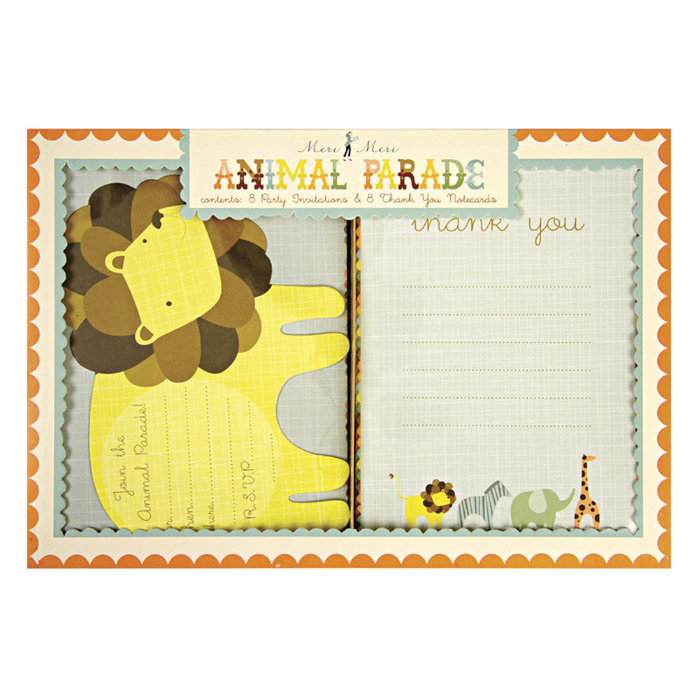 Animal Parade Invite