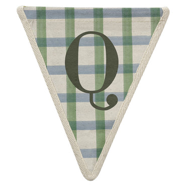 Pennant Checked Q