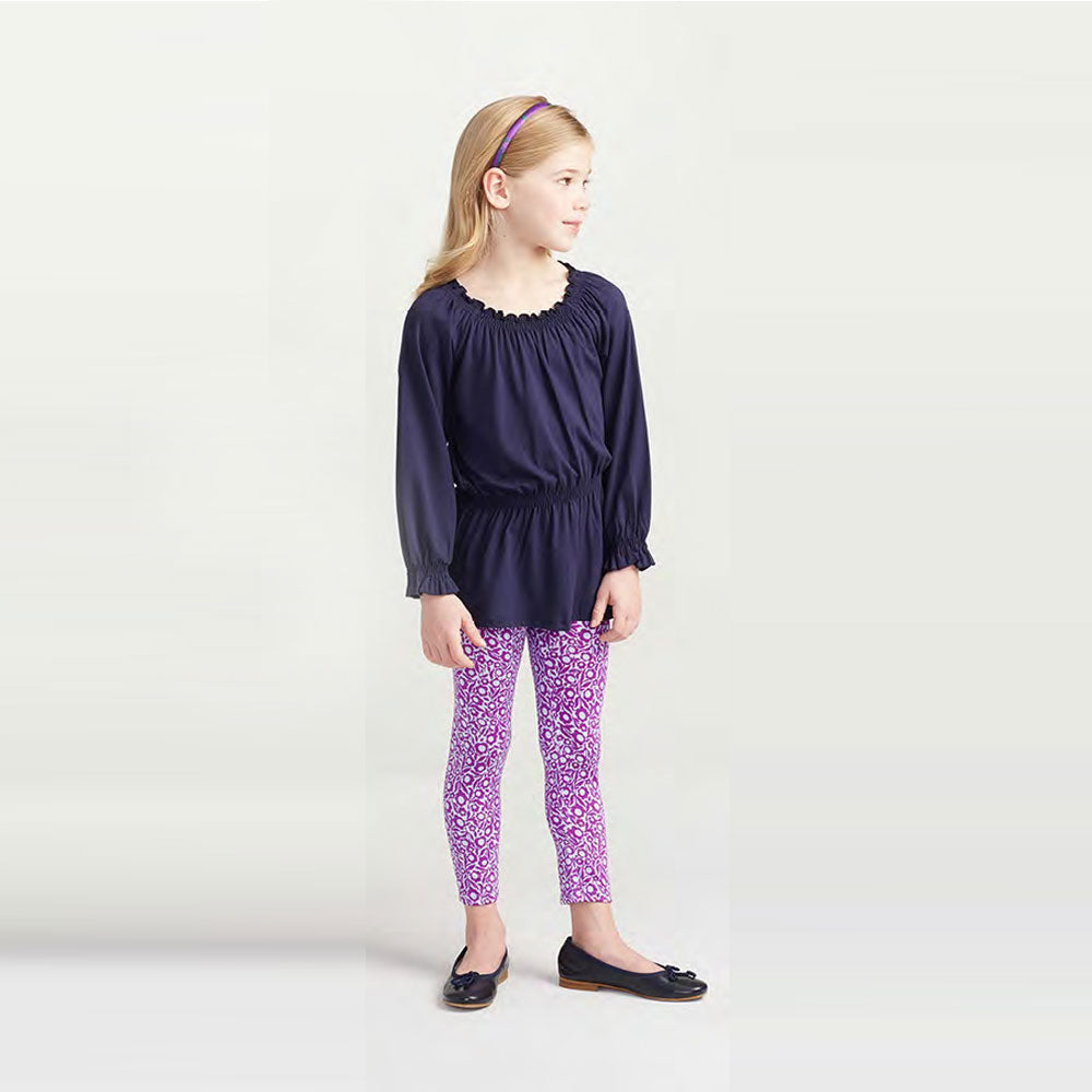 Smocked Jersey Top